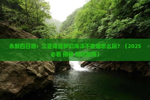 永新前往三亚海昌梦幻海洋不夜城四日游