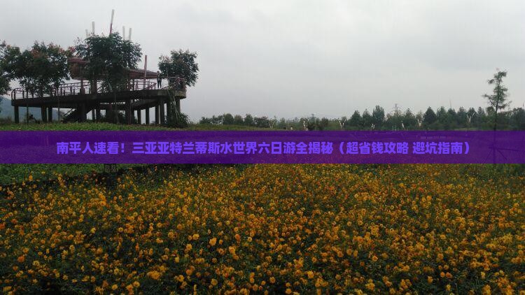 南平前往三亚亚特兰蒂斯水世界六日游