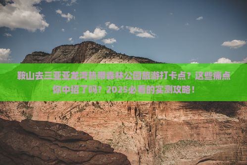 鞍山去三亚亚龙湾热带森林公园旅游打卡点