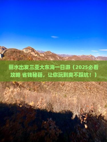 丽水出发三亚大东海一日游