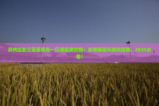 滨州出发三亚呆呆岛一日游