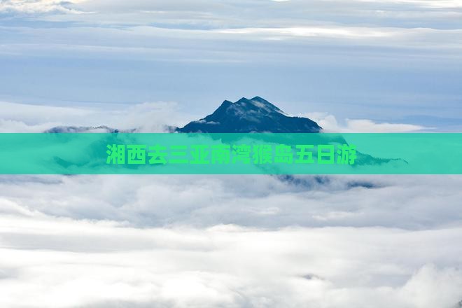 湘西去三亚南湾猴岛五日游