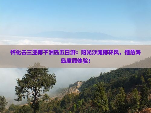 怀化去三亚椰子洲岛五日游