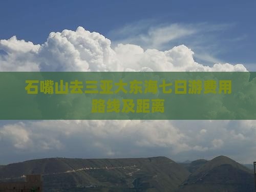 石嘴山去三亚大东海七日游