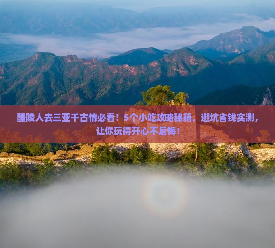 醴陵去三亚千古情旅游小吃
