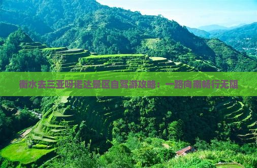 衡水去三亚呀诺达景区自驾游攻略：一路向南畅行无阻