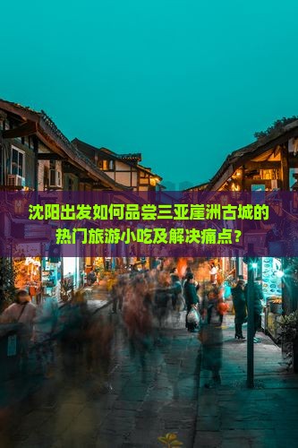 沈阳出发如何品尝三亚崖洲古城的热门旅游小吃及解决痛点？