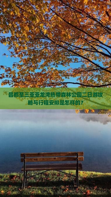 昌都至三亚亚龙湾热带森林公园二日游攻略与行程安排是怎样的？