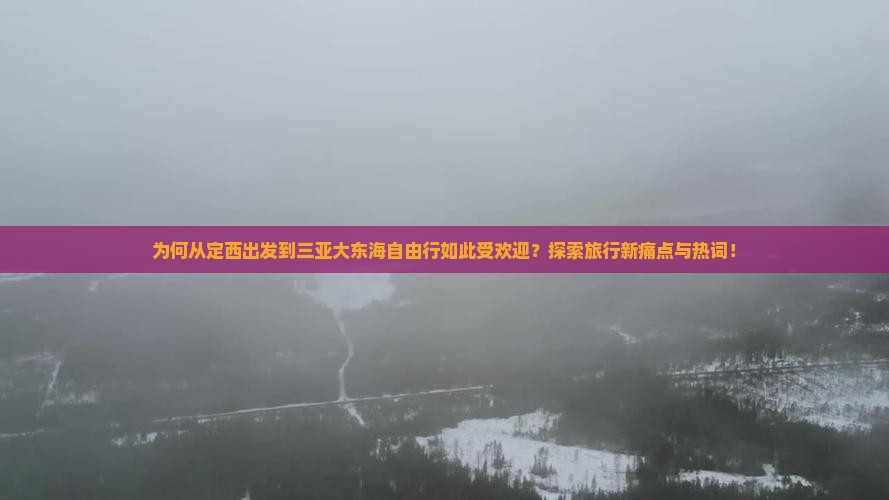 为何从定西出发到三亚大东海自由行如此受欢迎？探索旅行新痛点与热词！