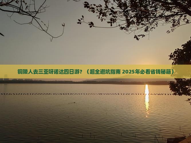 铜陵出发三亚呀诺达景区四日游