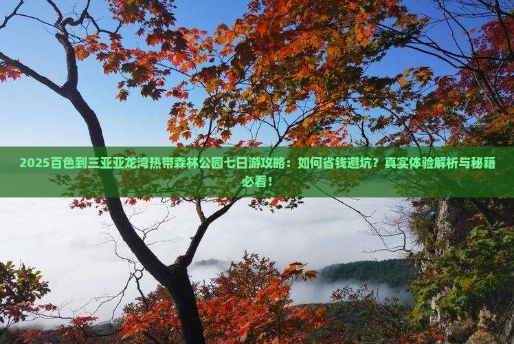 百色前往三亚亚龙湾热带森林公园七日游