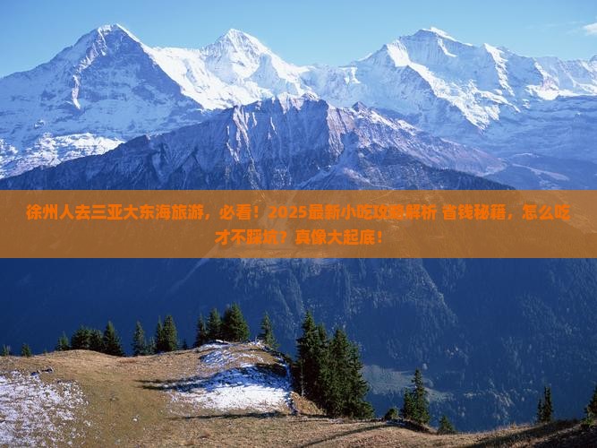 徐州去三亚大东海旅游小吃