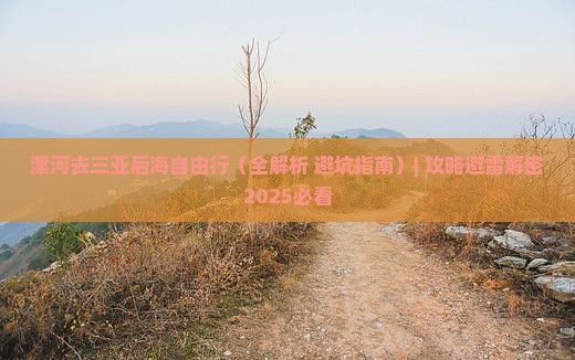 漯河去三亚后海自由行