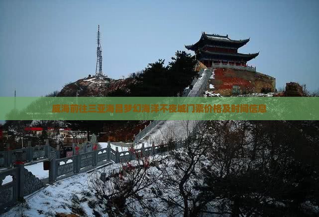 威海前往三亚海昌梦幻海洋不夜城门票