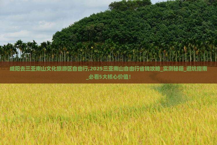 咸阳去三亚南山文化旅游区自由行 咸阳去三亚南山文化旅游区自由行