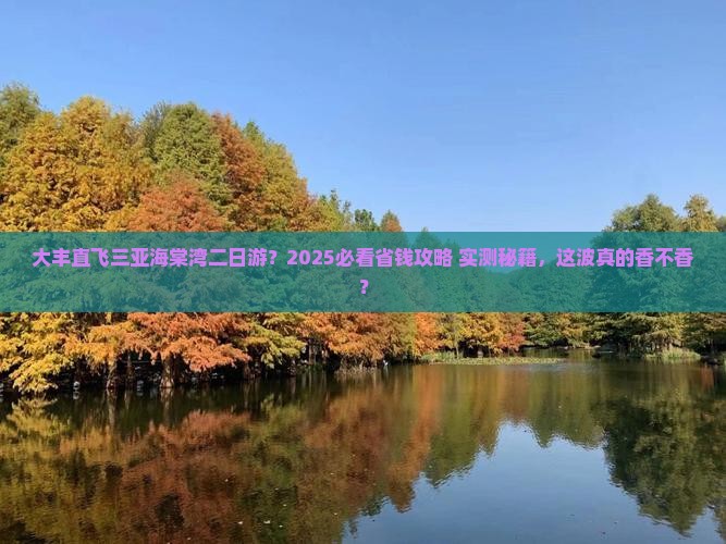 大丰出发三亚海棠湾二日游