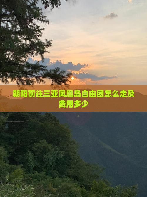 朝阳前往三亚凤凰岛自由团