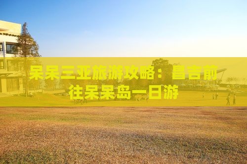 昌吉前往三亚呆呆岛一日游