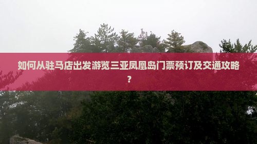 如何从驻马店出发游览三亚凤凰岛门票预订及交通攻略？