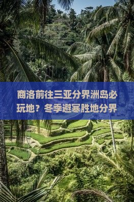 商洛前往三亚分界洲岛必玩地？冬季避寒胜地分界洲岛怎么玩才不浪费时间？