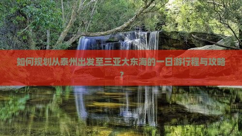 如何规划从泰州出发至三亚大东海的一日游行程与攻略？