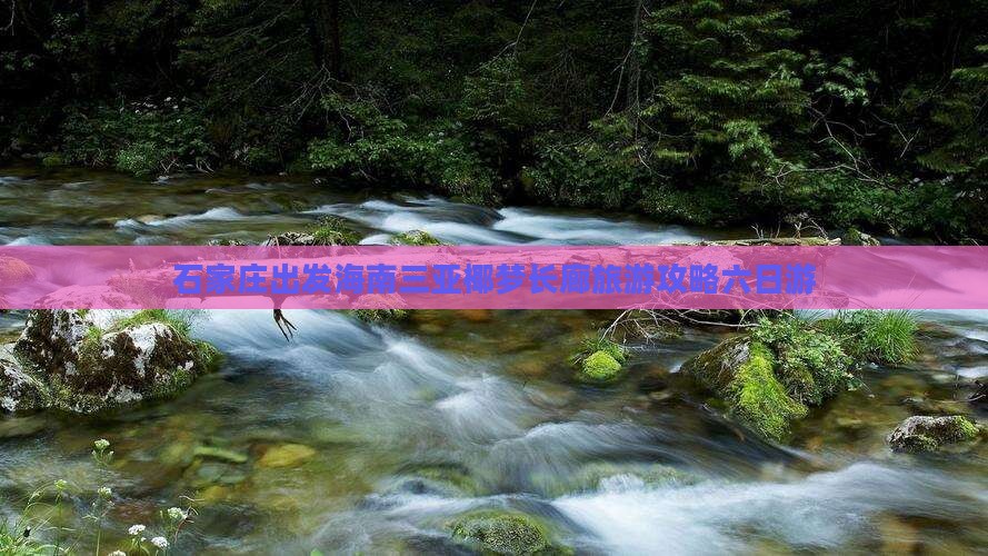 石家庄出发海南三亚椰梦长廊旅游攻略六日游