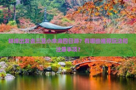 蚌埠出发去三亚小东海四日游？有哪些推荐玩法和注意事项？