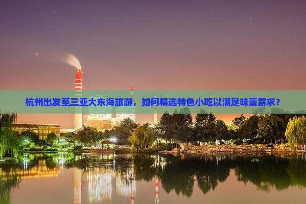 杭州出发至三亚大东海旅游，如何精选特色小吃以满足味蕾需求？