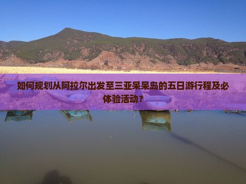 如何规划从阿拉尔出发至三亚呆呆岛的五日游行程及必体验活动？