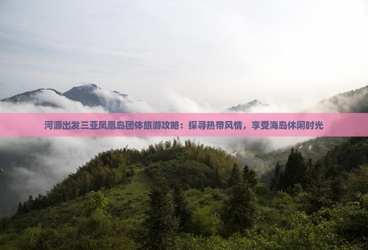 河源出发三亚凤凰岛团体旅游攻略：探寻热带风情，享受海岛休闲时光