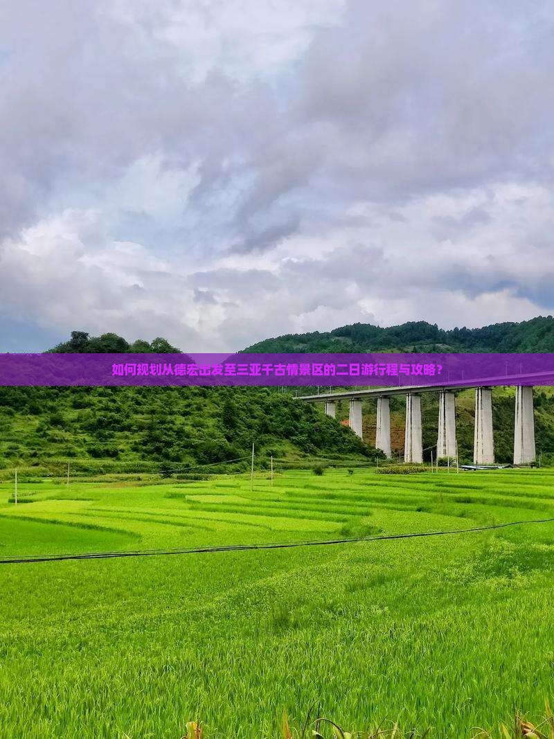 如何规划从德宏出发至三亚千古情景区的二日游行程与攻略？