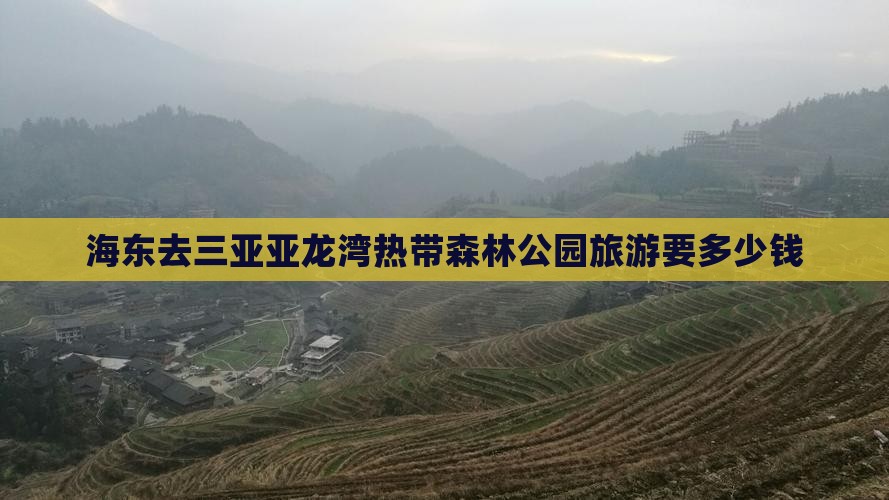 海东去三亚亚龙湾热带森林公园旅游要多少钱