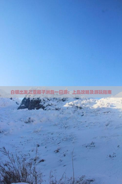白银出发三亚椰子洲岛一日游：上岛攻略及游玩指南