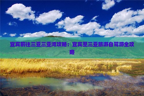 宜宾前往三亚三亚湾攻略：宜宾至三亚旅游自驾游全攻略