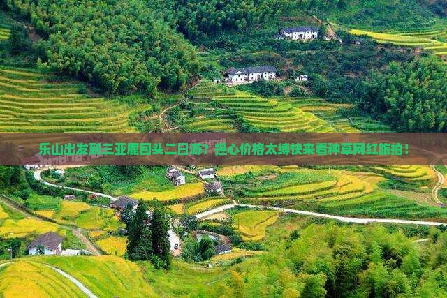 乐山出发到三亚鹿回头二日游？担心价格太缚快来看种草网红旅拍！