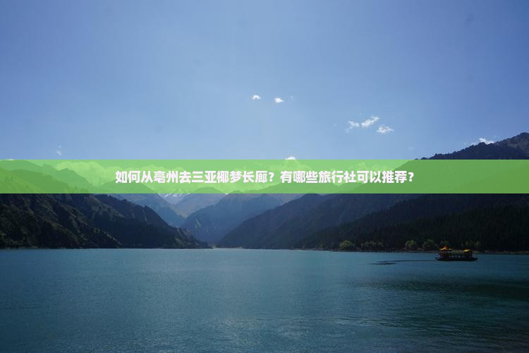 如何从亳州去三亚椰梦长廊？有哪些旅行社可以推荐？