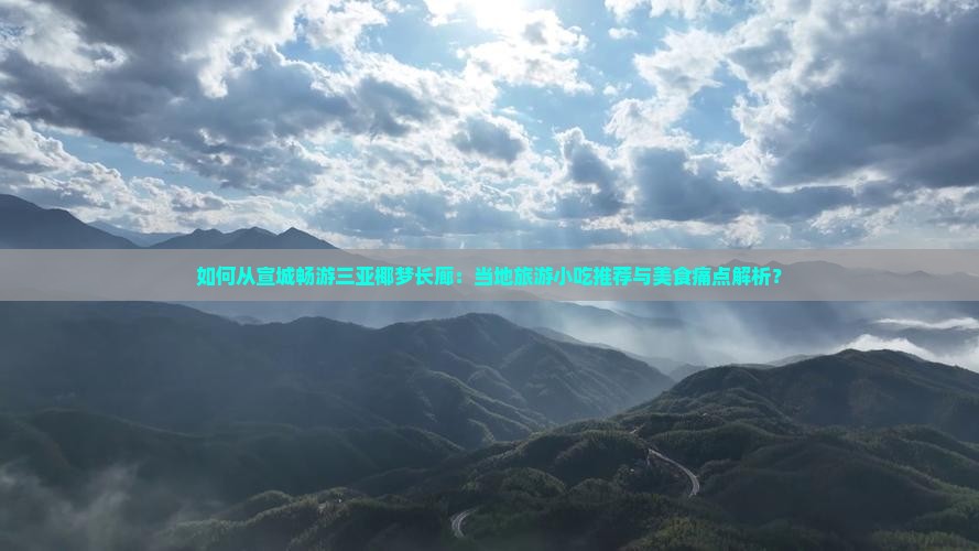 如何从宣城畅游三亚椰梦长廊：当地旅游小吃推荐与美食痛点解析？