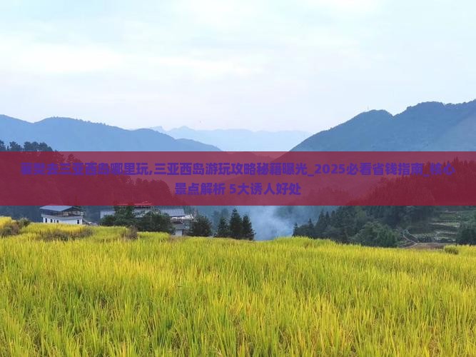 襄樊去三亚西岛哪里玩