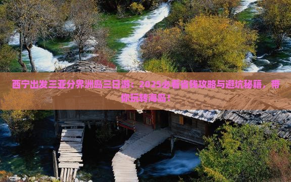 西宁出发三亚分界洲岛三日游