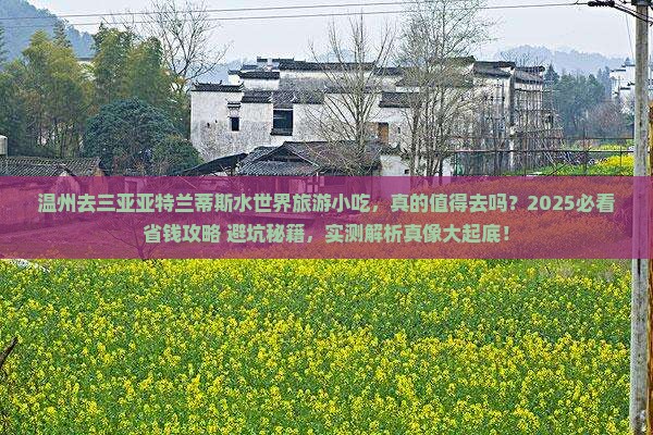 温州去三亚亚特兰蒂斯水世界旅游小吃