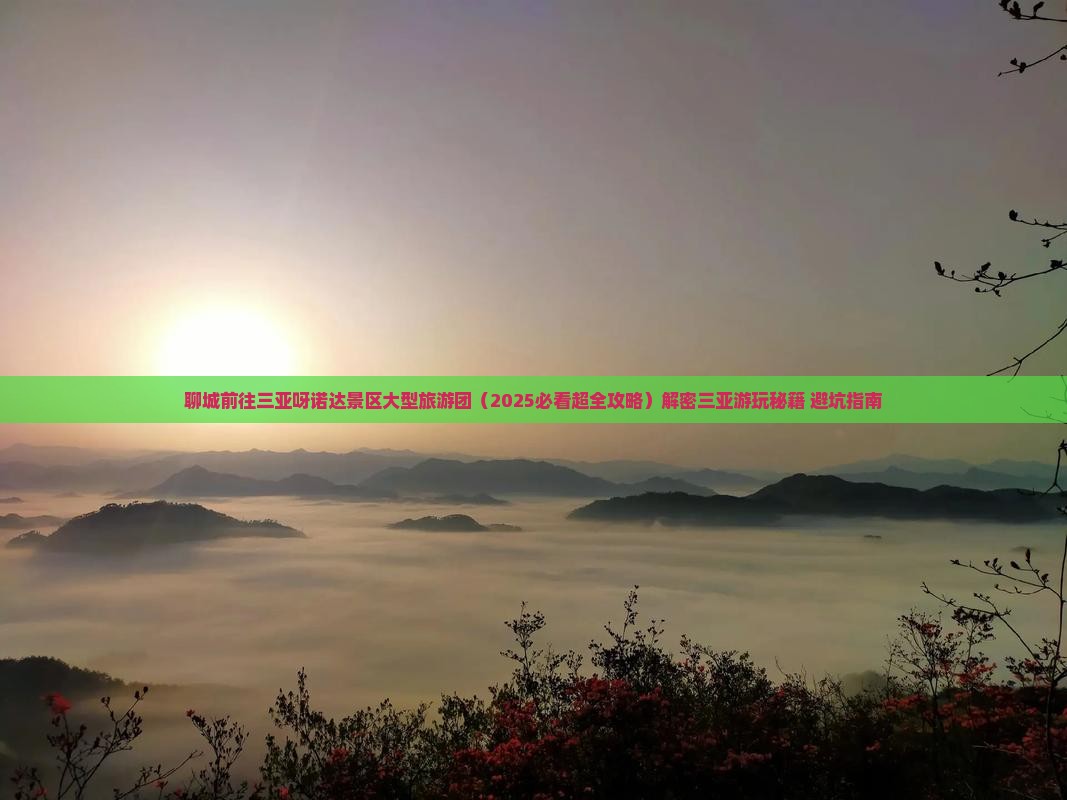 聊城前往三亚呀诺达景区大型旅游团