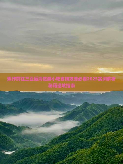 焦作前往三亚后海旅游小吃