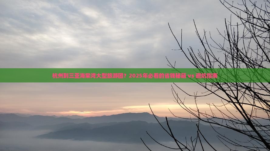 杭州出发三亚海棠湾大型旅游团