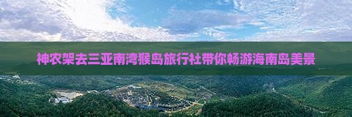 神农架去三亚南湾猴岛旅行社