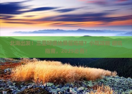 北海出发三亚呀诺达景区旅游小吃