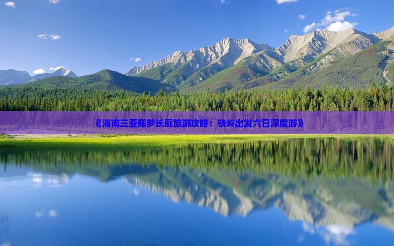 《海南三亚椰梦长廊旅游攻略：铁岭出发六日深度游》