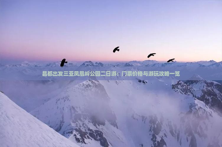 昌都出发三亚凤凰岭公园二日游：门票价格与游玩攻略一览