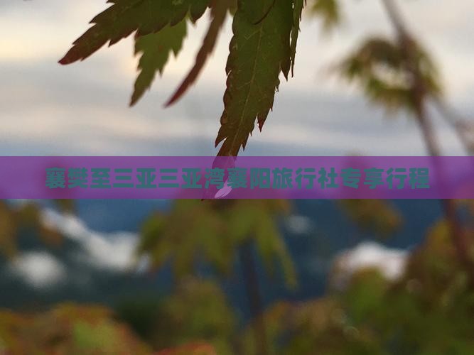 襄樊至三亚三亚湾襄阳旅行社专享行程