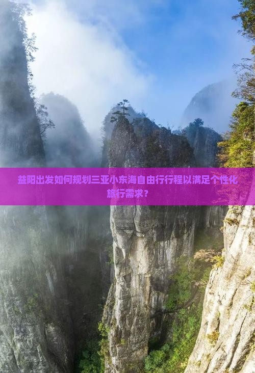 益阳出发如何规划三亚小东海自由行行程以满足个性化旅行需求？