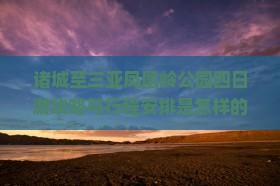 诸城至三亚凤凰岭公园四日游攻略与行程安排是怎样的？